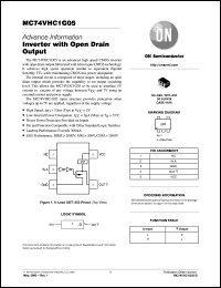datasheet for MC74VHC1G05DFT1 by ON Semiconductor