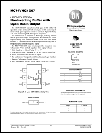 datasheet for MC74VHC1G07DFT1 by ON Semiconductor