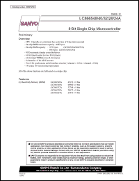 datasheet for LC866548A by SANYO Electric Co., Ltd.