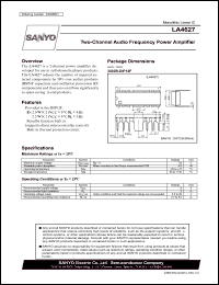 datasheet for LA4627 by SANYO Electric Co., Ltd.