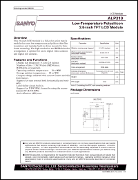 datasheet for ALP210 by SANYO Electric Co., Ltd.