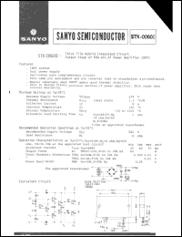 datasheet for STK-0060II by SANYO Electric Co., Ltd.