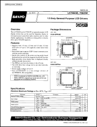 datasheet for LC75823W by SANYO Electric Co., Ltd.