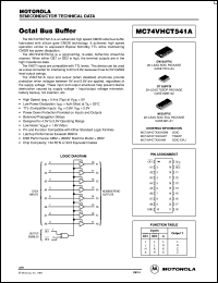 datasheet for MC74VHCT541ADT by ON Semiconductor