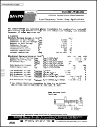 datasheet for 2SB560 by SANYO Electric Co., Ltd.