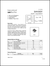 datasheet for Si4435DY by International Rectifier