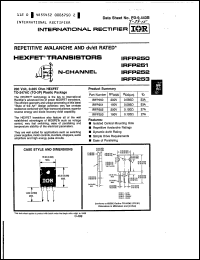 datasheet for IRFP253 by International Rectifier