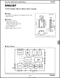 datasheet for AN6387 by Panasonic - Semiconductor Company of Matsushita Electronics Corporation