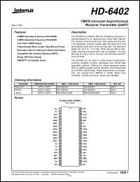 datasheet for HD3-6402B-9 by Intersil Corporation