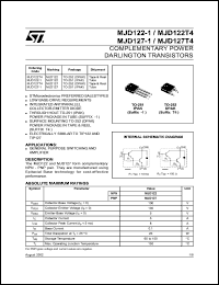 datasheet for MJD127-1 by SGS-Thomson Microelectronics