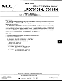 datasheet for uPD70108HG-16-22 by NEC Electronics Inc.