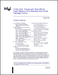 datasheet for RD28F3208C3B70 by Intel Corporation