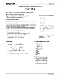 datasheet for TLP115 by Toshiba