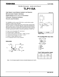 datasheet for TLP115A by Toshiba