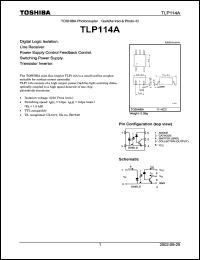 datasheet for TLP114A by Toshiba