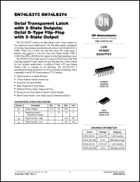 datasheet for SN74LS374DW by ON Semiconductor