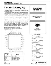 datasheet for MC100E431FNR2 by ON Semiconductor
