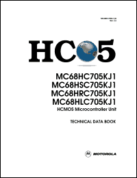 datasheet for MC68HRC705KJ1CS by Motorola