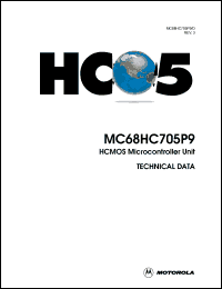 datasheet for MC68HC705P9CDW by Motorola
