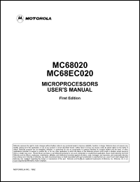 datasheet for MC68020RC16 by Motorola