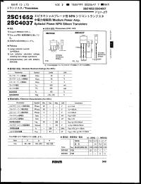 datasheet for 2SC4037 by ROHM
