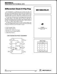 datasheet for MC100LVEL51D by ON Semiconductor