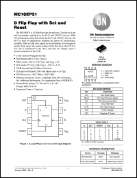 datasheet for MC10EP31D by ON Semiconductor
