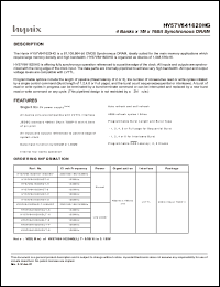 datasheet for HY57V641620HGT-K by 