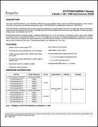 datasheet for HY57V641620HGT-8I by 