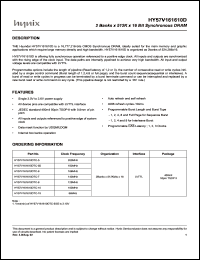 datasheet for HY57V161610DTC-7 by 