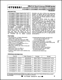 datasheet for HY57V658011TC-7 by 