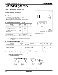 datasheet for MA2Q737 by Panasonic - Semiconductor Company of Matsushita Electronics Corporation