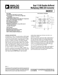 datasheet for DAC8222FP by Analog Devices
