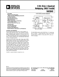 datasheet for DAC8840FW by Analog Devices