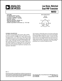datasheet for MAT03EH by Analog Devices