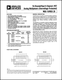 datasheet for MUX16AT by Analog Devices