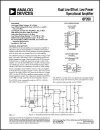 datasheet for OP200AZ by Analog Devices