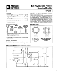 datasheet for OP270FZ by Analog Devices