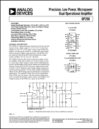 datasheet for OP290AZ by Analog Devices