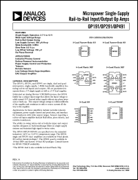datasheet for OP191GS by Analog Devices