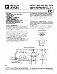 datasheet for OP37EP by Analog Devices
