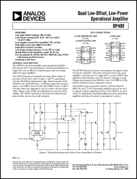 datasheet for OP400AY by Analog Devices
