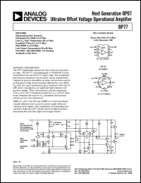 datasheet for OP77AZ by Analog Devices