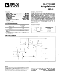 datasheet for REF03GP by Analog Devices