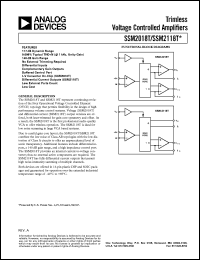 datasheet for SSM2018TP by Analog Devices