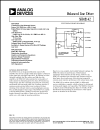 datasheet for SSM2142P by Analog Devices