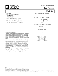 datasheet for SSM2143P by Analog Devices