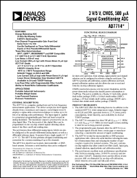 datasheet for EVAL-AD7714-5EB by Analog Devices