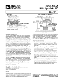 datasheet for EVAL-AD7715-5EB by Analog Devices