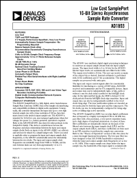 datasheet for AD1893JN by Analog Devices